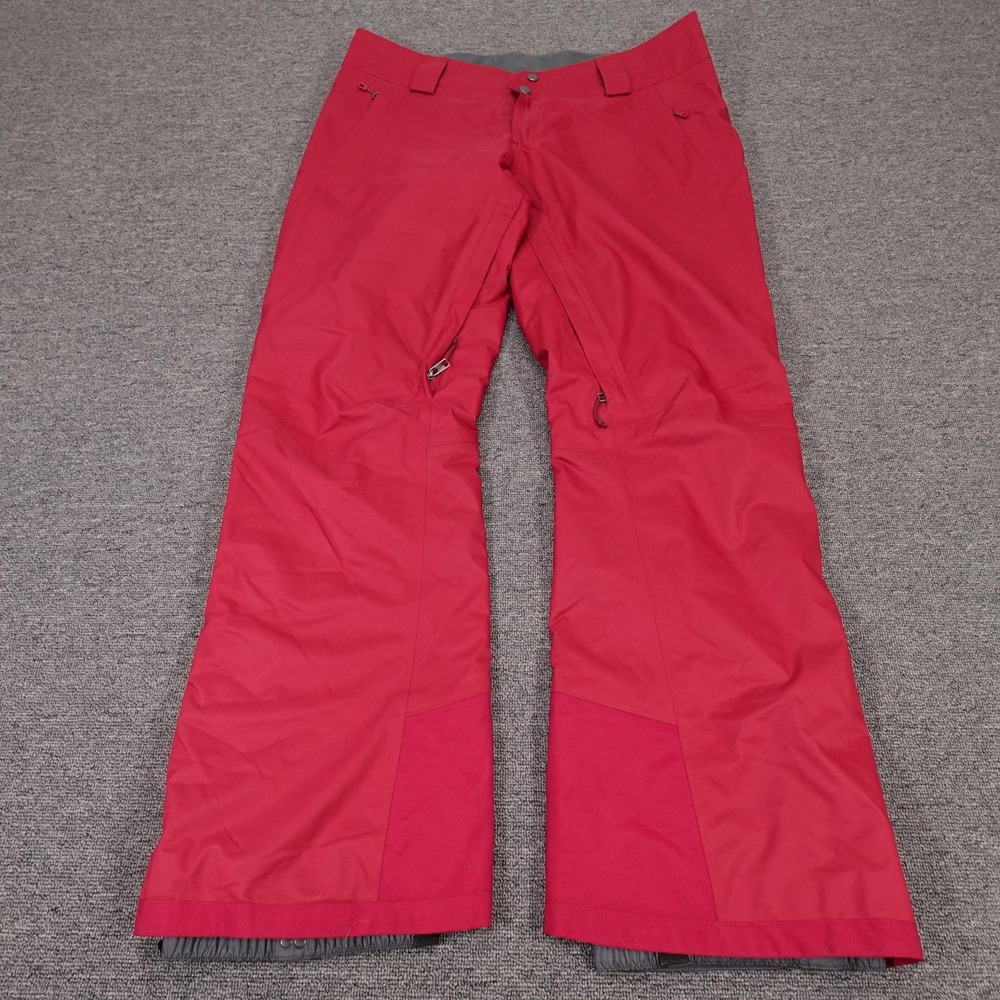 Patagonia Snow Pants Womens Large Red Snowbelle Insulated H2No RECCO Ski Shell